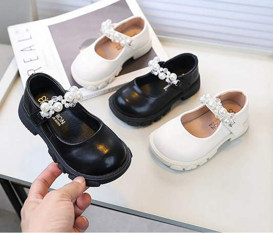 Girls' High Sole Pearl Shoes