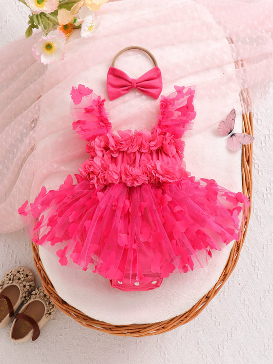 Girls' Tulle Butterfly Bodysuit