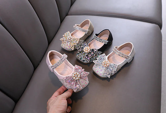 Girls' Sparkly Bow Shoes